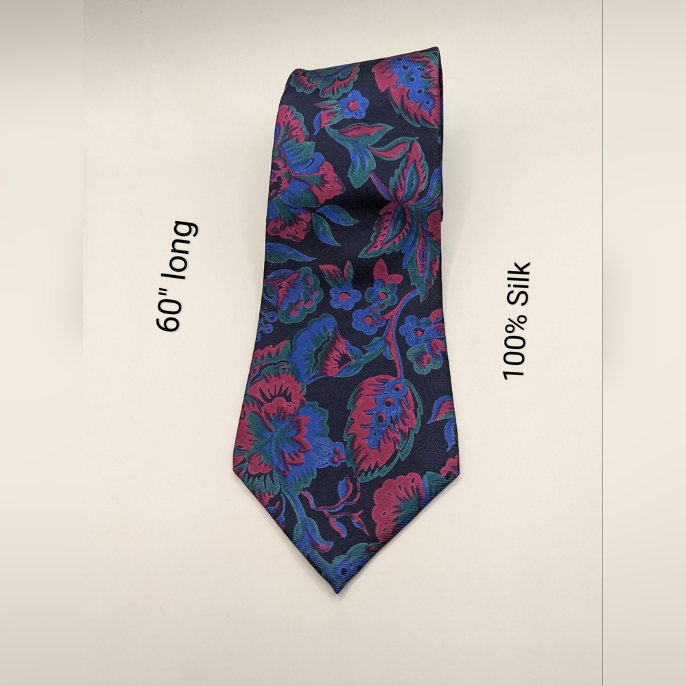 MEZZANO ORIGINAL Tie 100% Silk USA Made Vintage tie, Beautiful colorful tie